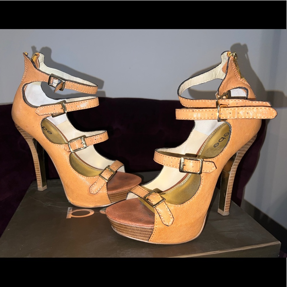 Bebe Platform Gladiator heels